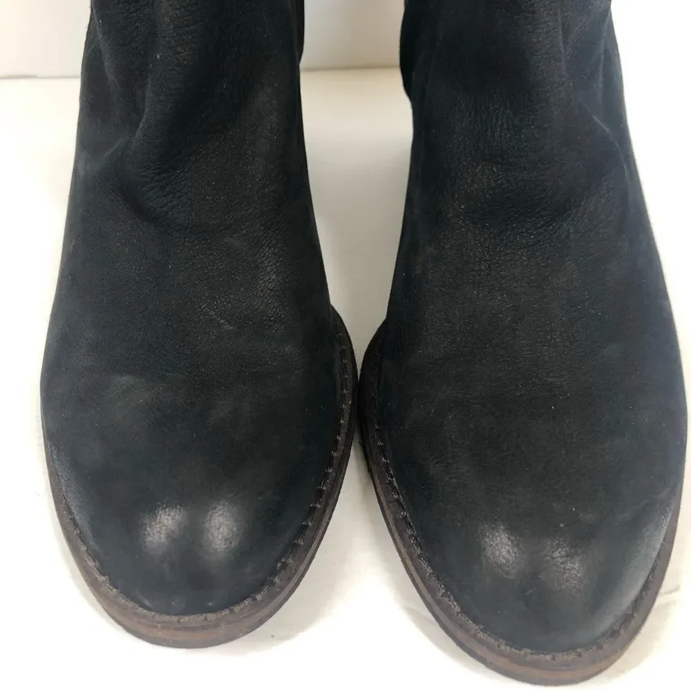 Sam Edelman Morris Buckle Wrap Ankle Bootie Suede Leather 8.5
